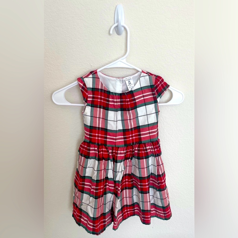 Girl’s 3T Adorable Plaid Christmas Dress
